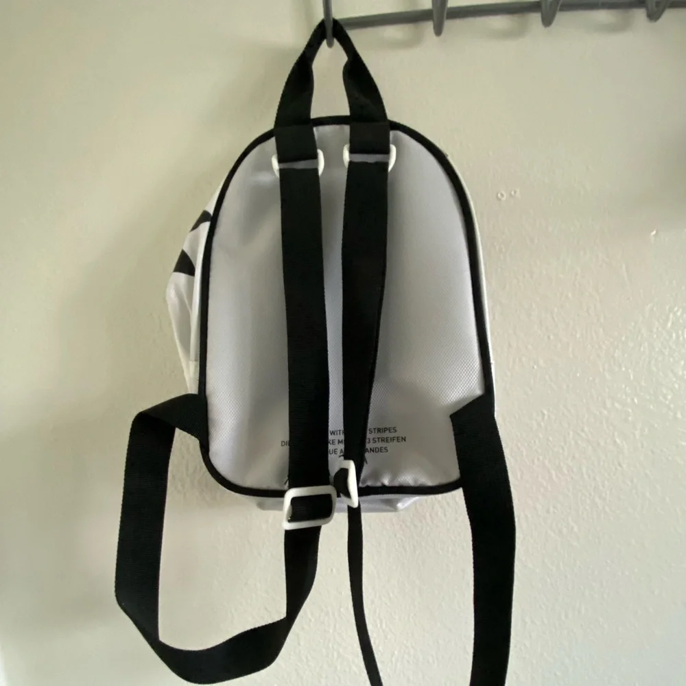 Adidas Mini Backpack Black/White - Picture 2 of 2